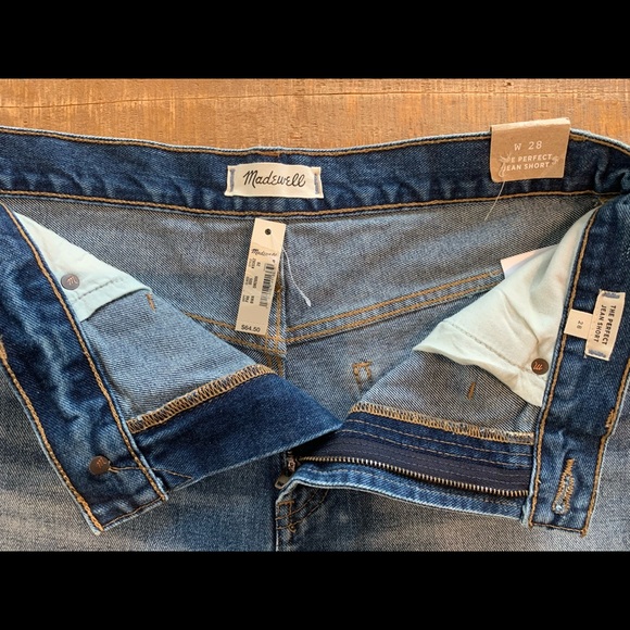 NWT Madewell The Perfect Jean Short Tulip Hem - Picture 4 of 6